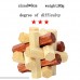 GRACEON DIY 3D Wooden Puzzle Toys Kong Ming Luban Lock Toys Assembling Ball Cube Challenge IQ Brain Wood Toys Games Kids Education Toys B07LGN6Y9L